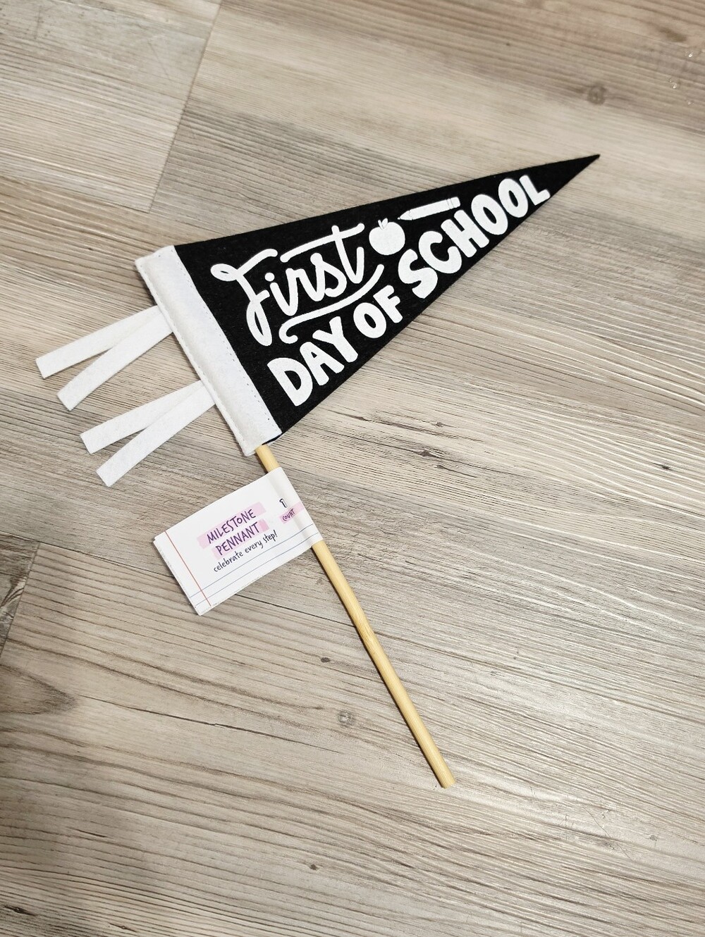 Target Bullseye 2026 Milestone Felt Pennant Flag - First Day Of School